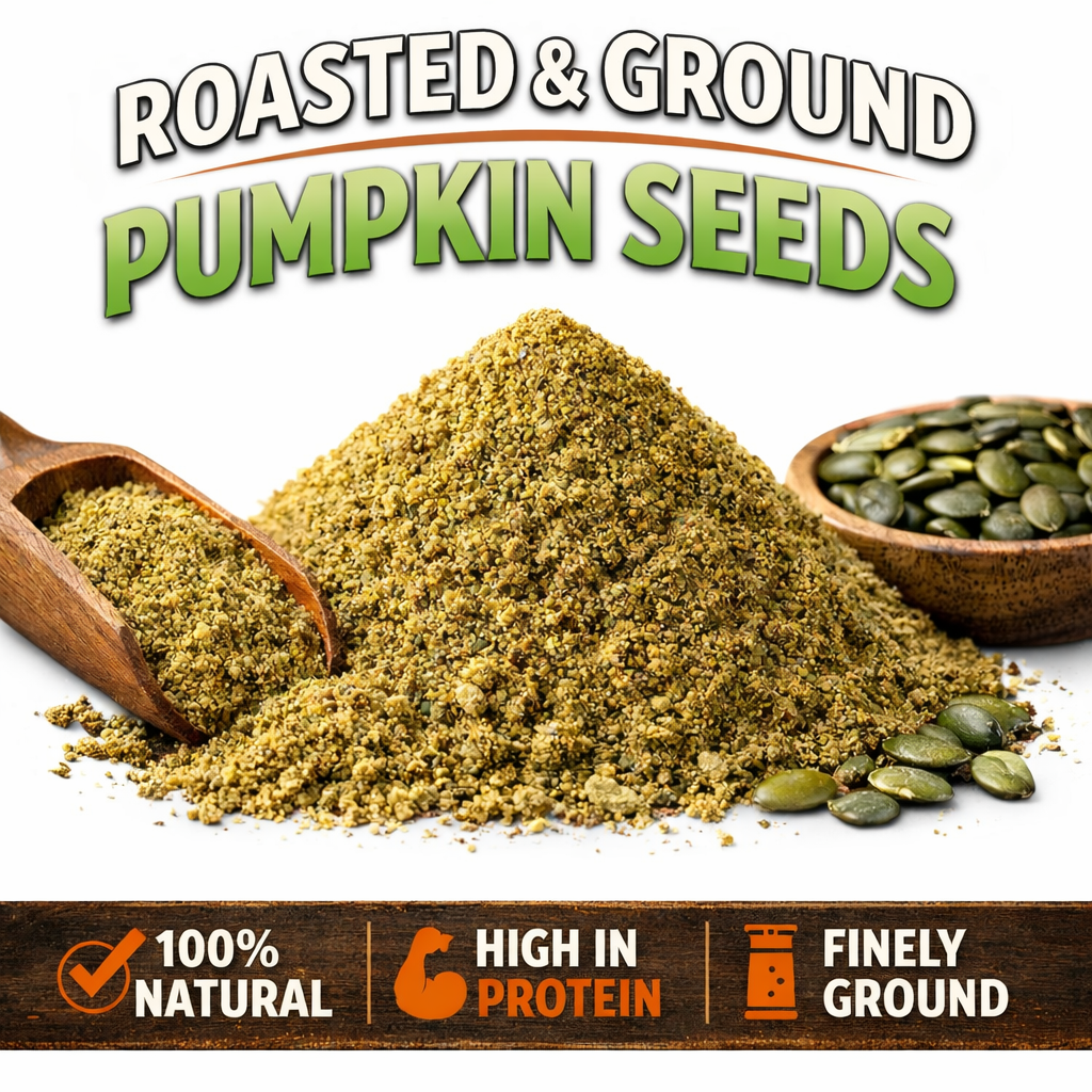 Pumpkin Seed Powder (Roasted & Ground)|Made with organic pumpkin seeds