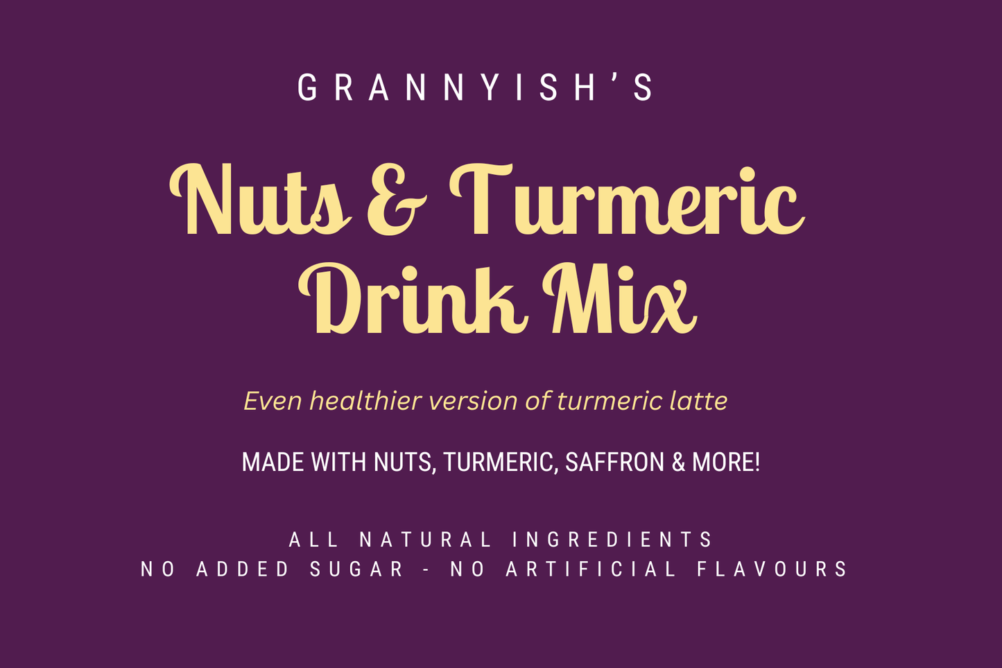Nuts & Turmeric Latte Mix – Energizing Golden Milk Superfood Blend