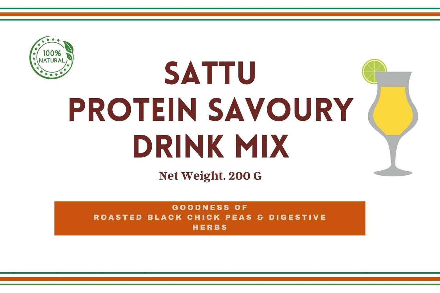 Sattu Protein Savoury Drink Mix, 200 Grams