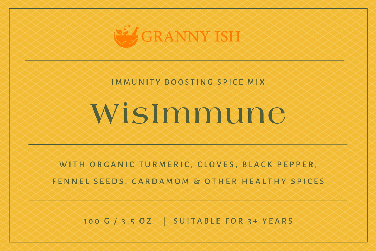 WisImmune- Immunity Boosting Blend of 8 Spices-100g