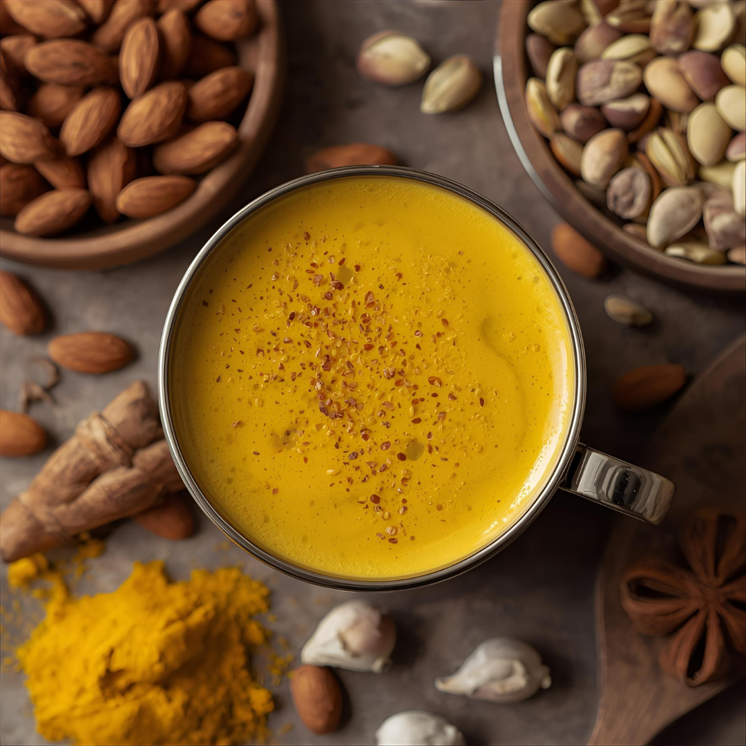 Nuts & Turmeric Latte Mix – Energizing Golden Milk Superfood Blend